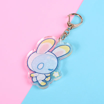 Robo Rabbit | BunBot Acrylic Keychain