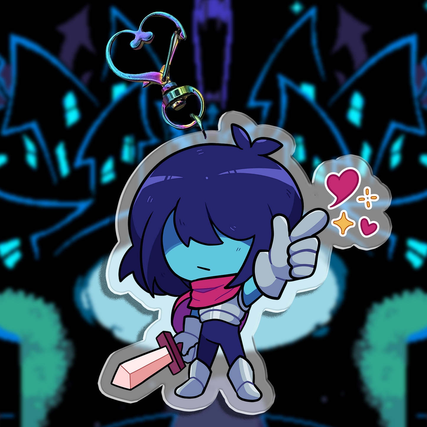 Kris | Deltarune Acrylic Keychain