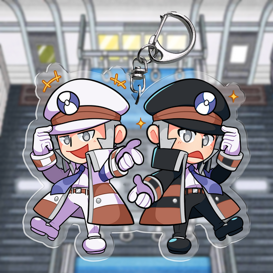 Ingo & Emmet | Pokemon Acrylic Keychain