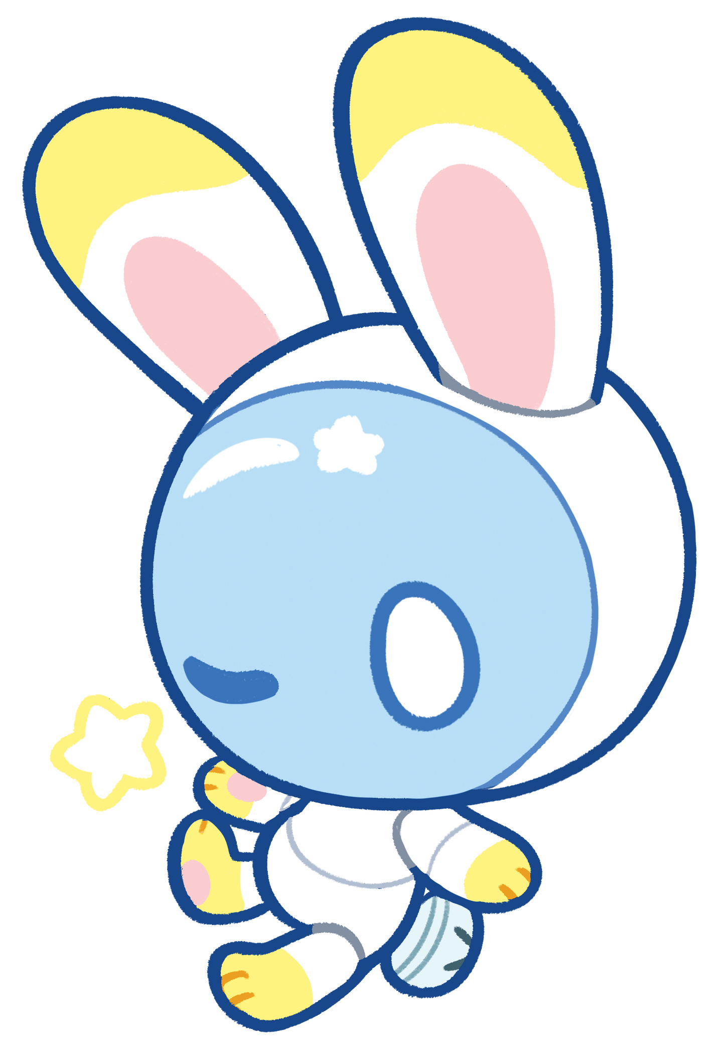 Robo Rabbit | BunBot Acrylic Keychain